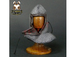 ACI Toys 1/6 ACI24C Templar Knight Banner Holder_Chain Mail Coif_Crusade AT081D
