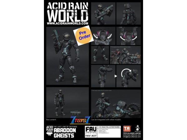 [Pre-order deposit] Toys Alliance Acid Rain 1/18 FAV-A57 Abaddon Gheists_ Box Set _OT092A