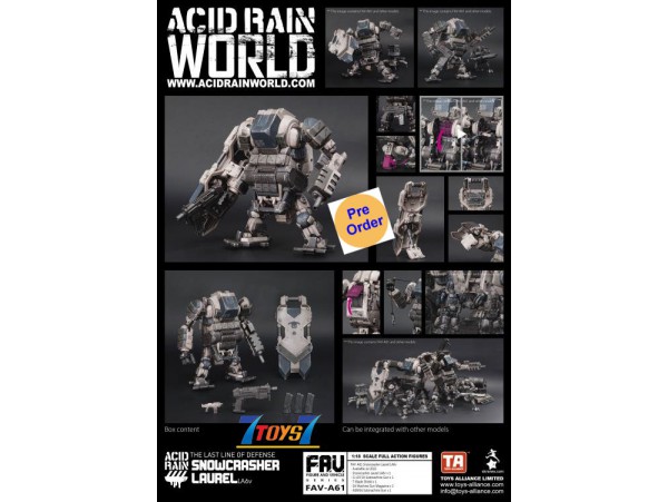 [Pre-order deposit] Toys Alliance Acid Rain 1/18 FAV-A61 Snowcrasher Laurel LA6v_ Set _OT096B