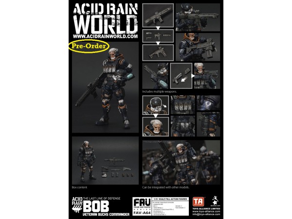 [Pre-order deposit] Toys Alliance Acid Rain 1/18 FAV-A64 Bob Veteran Bucks Commander_ Set _OT101A