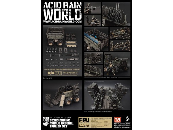 Toys Alliance Acid Rain 1/18 FAV-AP18 303rd Marine Mobile Arsenal Trailer Set_ Set _OT101C