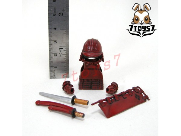 Custom Minifig Samurai Red Soldier_ Armor Set _Takeda CS005F