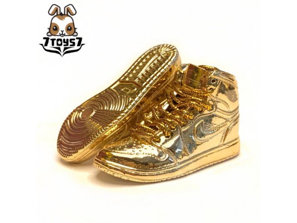 Custom 1/6 Sneaker - Kz-002_ shoes _Gold CS077G