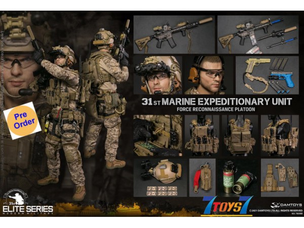 [Pre-order deposit] DAM Toys 1/6 78088 31st Marine Expeditionary Unit - Force Reconnaissance Platoon_ Box _DM220Z