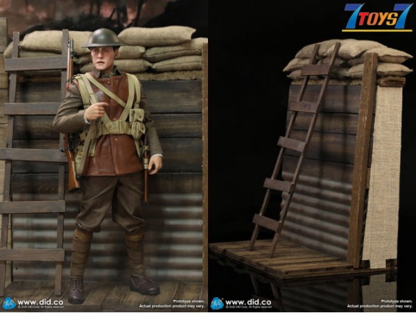 DID 1/6 B11011 WWI British Infantry Lance Corporal - William + Trench Diorama_ Box Set _DD114Y
