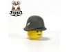 Unibrick Minifig German WWII Headwear_ M42 Green Helmet _ Custom Brick UN001B