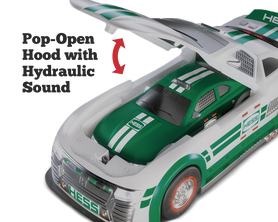 Pop-Open hood with hydraulic sound