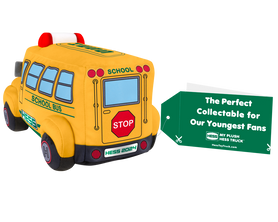 My Plush Hess Truck 2024 School Bus 2024 Commemorative Year License Plate and Customizable Keepsake Detachable Gift Tag